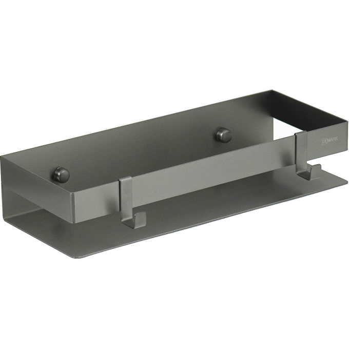 Полка для душа прямая LEMARK SHELF LINE 300 мм графит 9776051